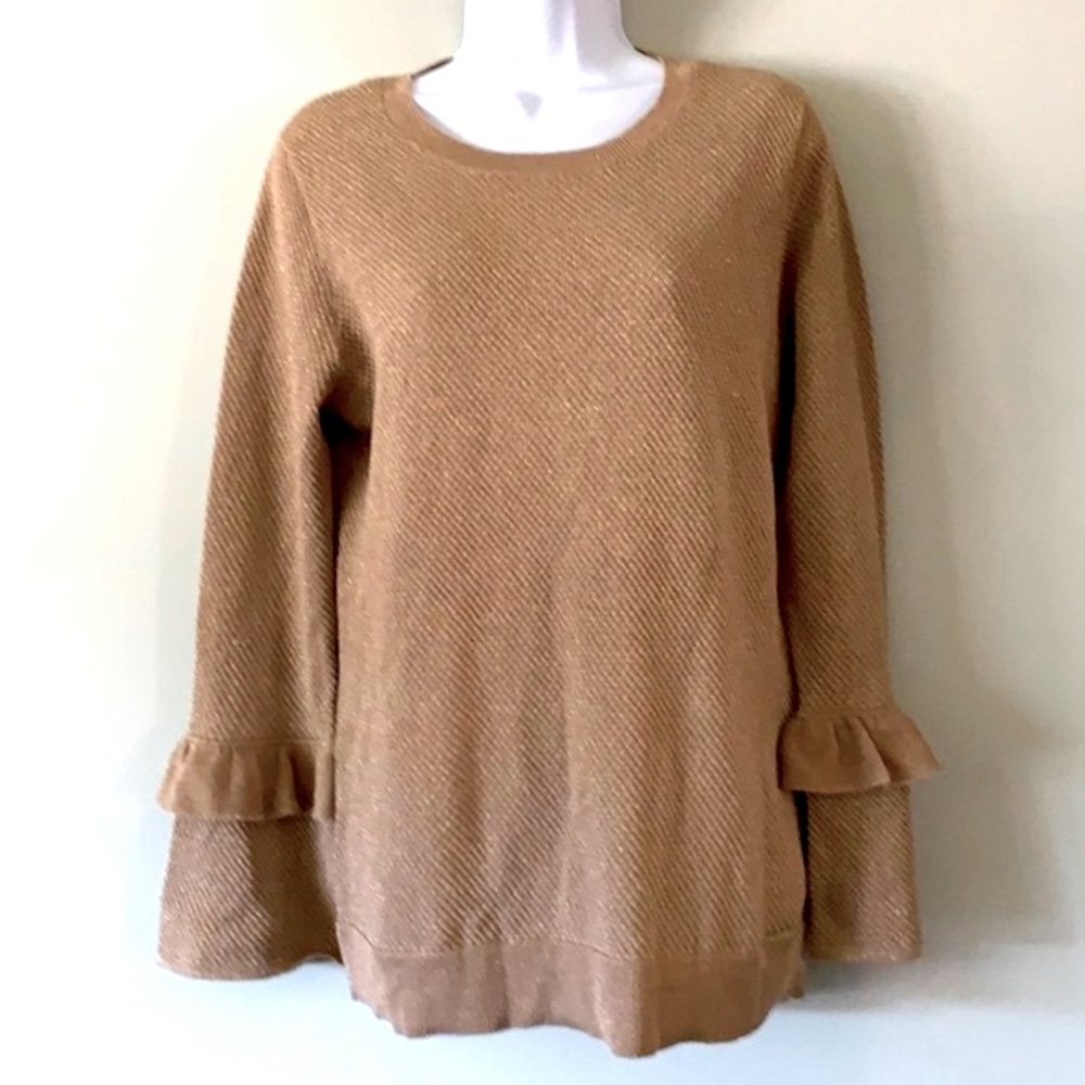 🦋3/$20 Michael Kors Gold Sparkle Sweater M